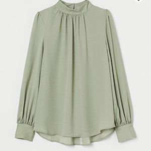 Women's H&M Light Green Blouse